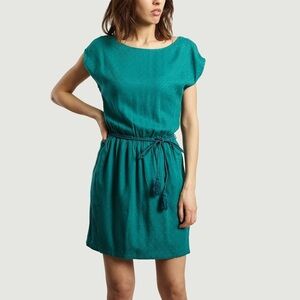Sessun autumnal leaf patter dress, M size